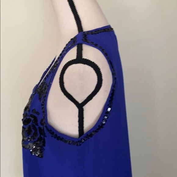 MM COUTURE by MISS ME Blue Sleeveless Tank Top S - Picture 10 of 16